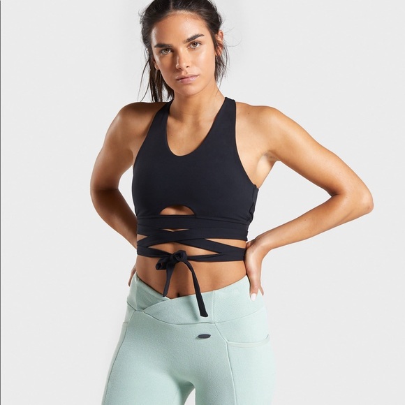 Gymshark wrap sports bra size medium.